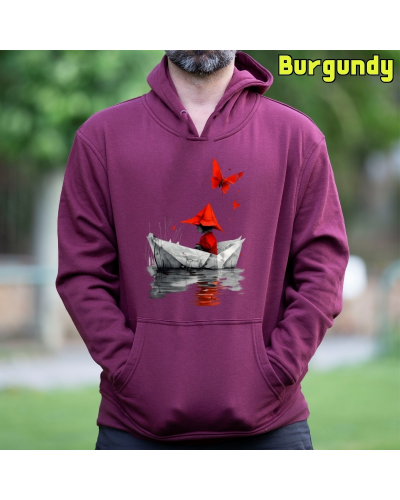 Barquito De Papel - Sudadera Hombre Con Capucha