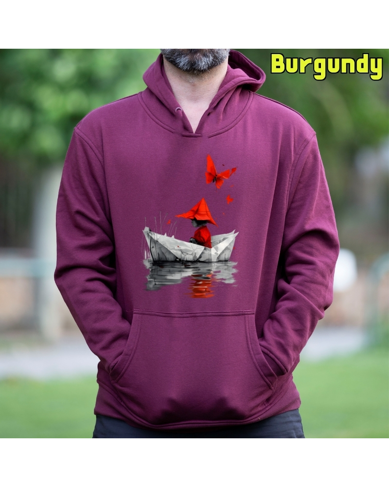 Barquito De Papel - Sudadera Hombre Con Capucha