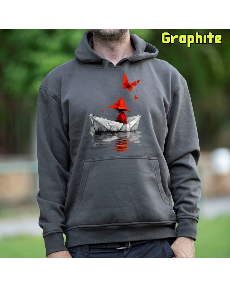 Barquito De Papel - Sudadera Hombre Con Capucha