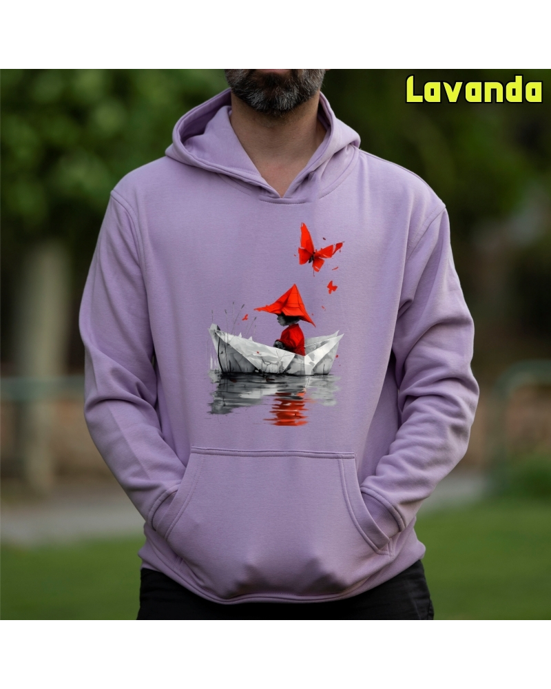 Barquito De Papel - Sudadera Hombre Con Capucha