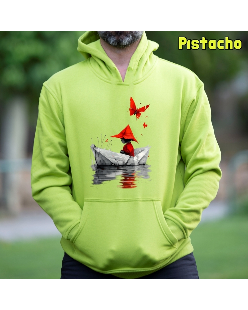 Barquito De Papel - Sudadera Hombre Con Capucha