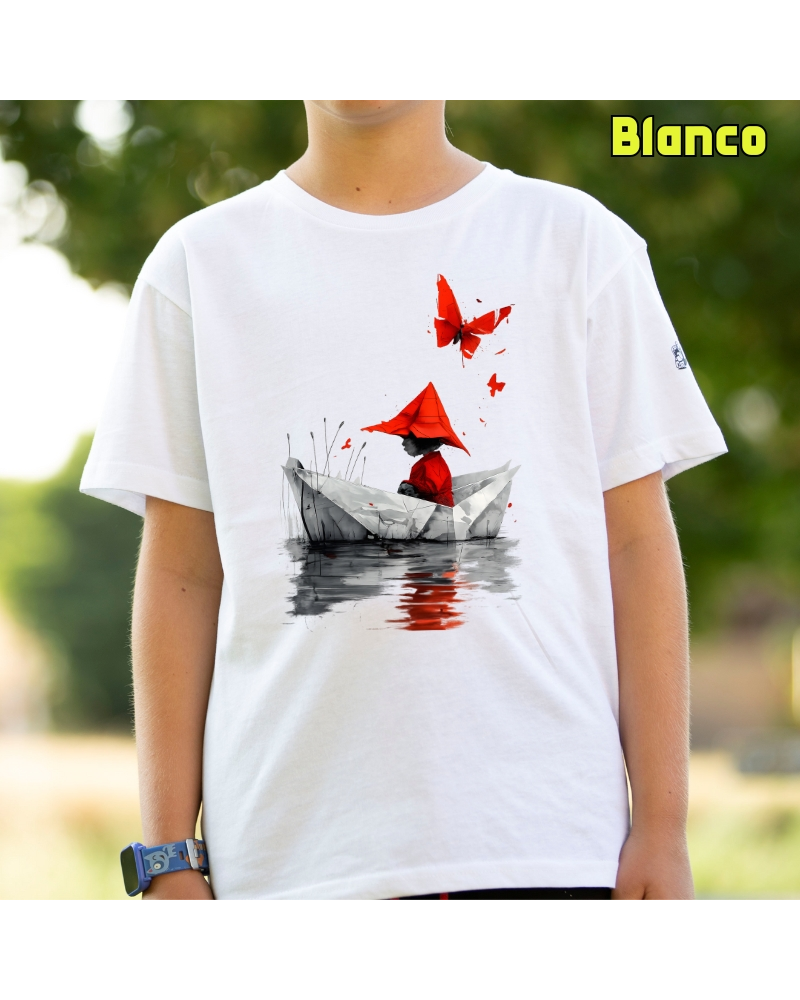 Barquito De Papel - Camiseta Niño Manga Corta