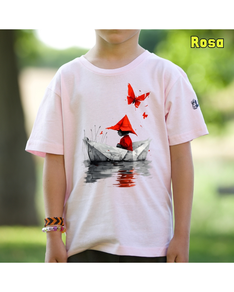 Barquito De Papel - Camiseta Niño Manga Corta