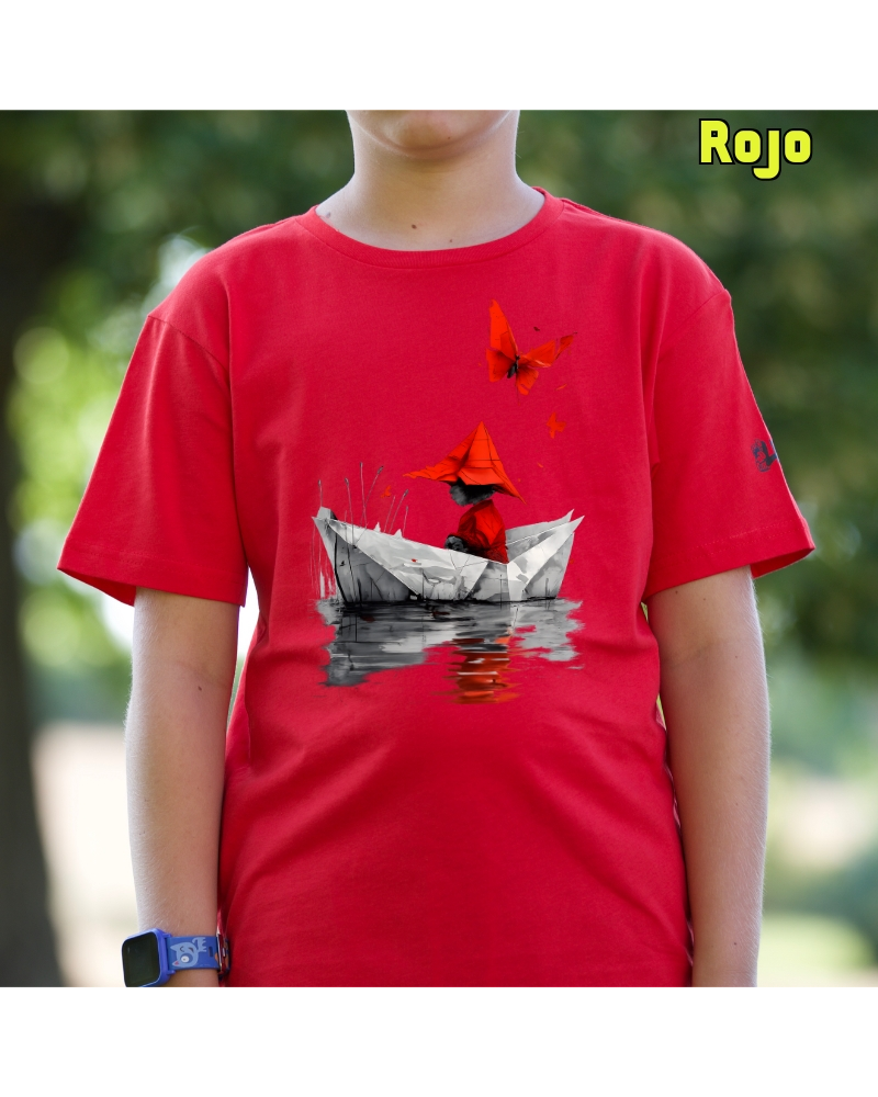 Barquito De Papel - Camiseta Niño Manga Corta