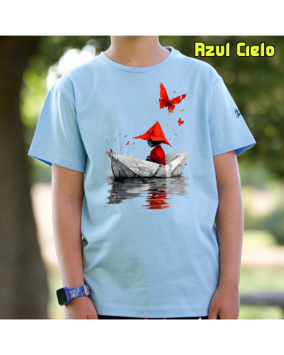 Barquito De Papel - Camiseta Niño Manga Corta