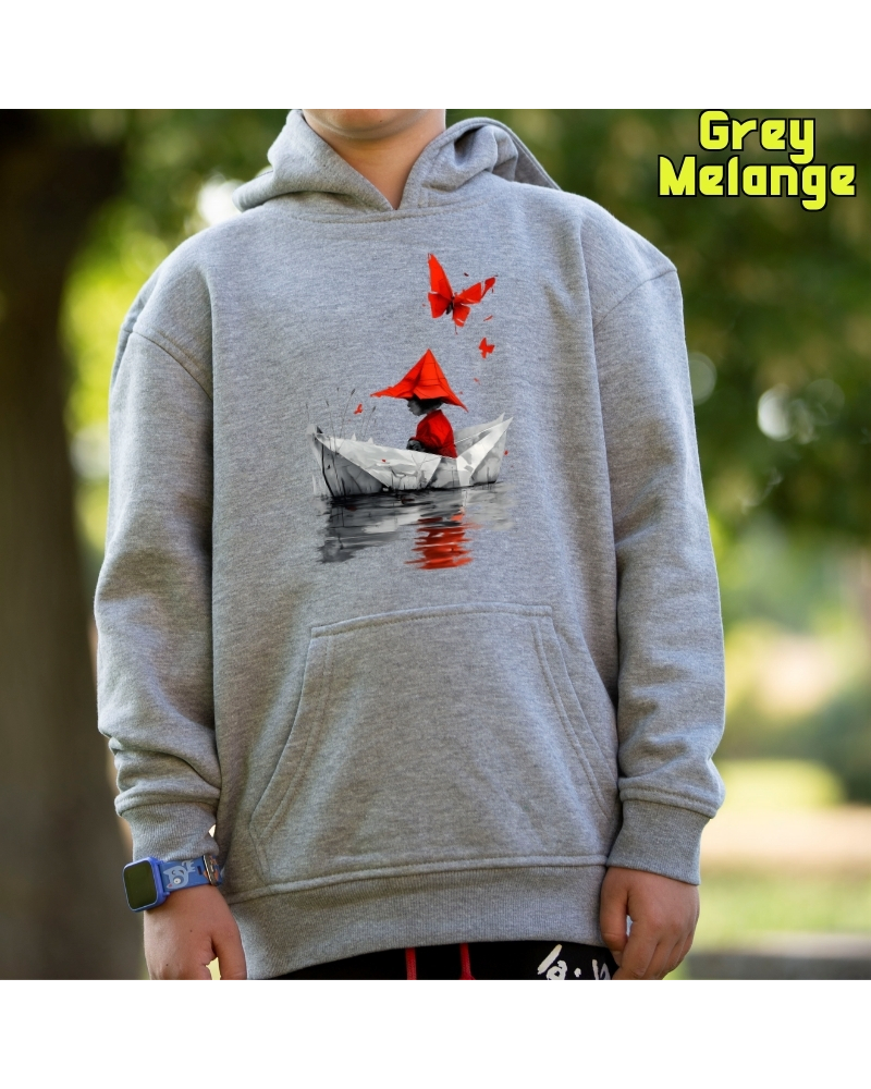Barquito De Papel - Sudadera Niño Con Capucha