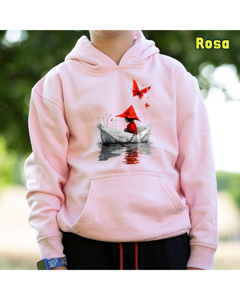Barquito De Papel - Sudadera Niño Con Capucha