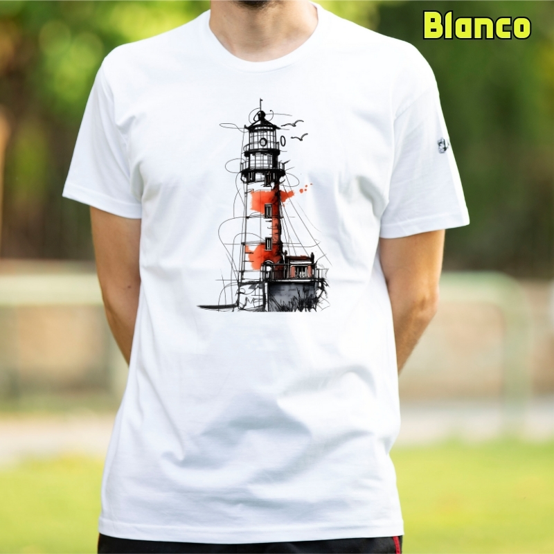 Camiseta hombre El Faro- manga corta