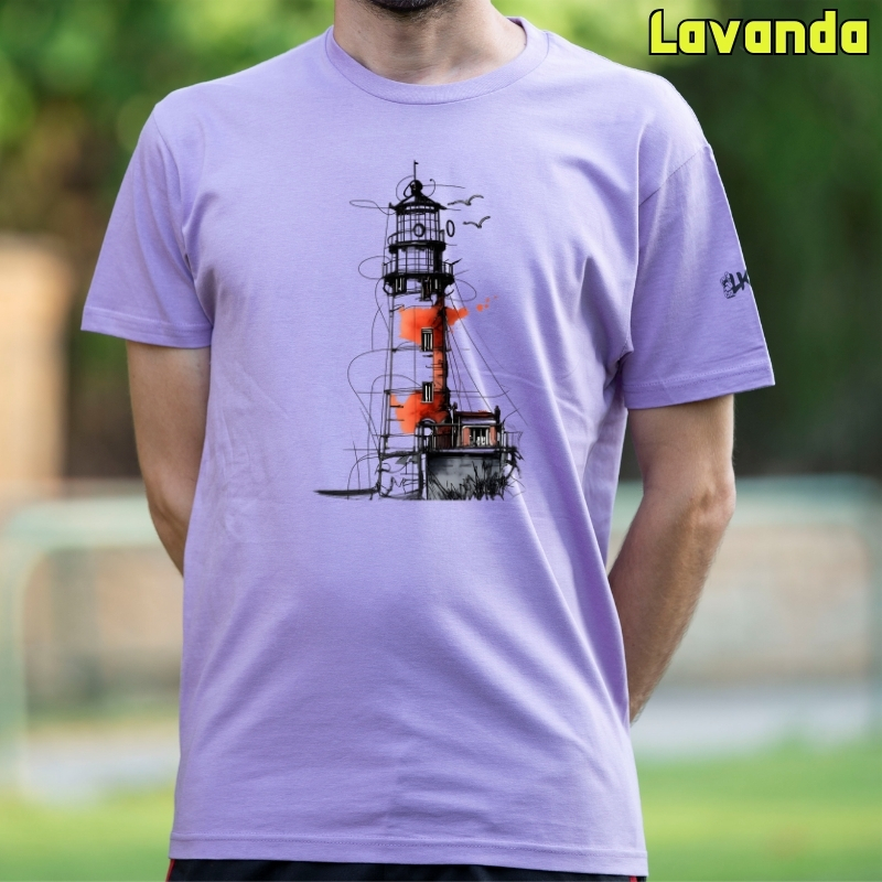 Camiseta hombre El Faro- manga corta
