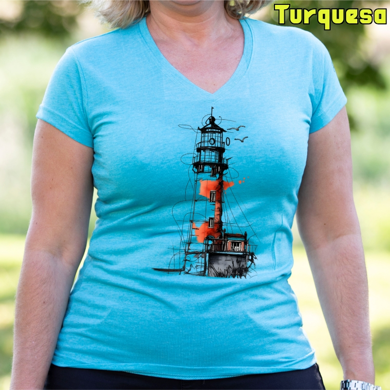 El Faro - Camiseta Mujer Manga Corta