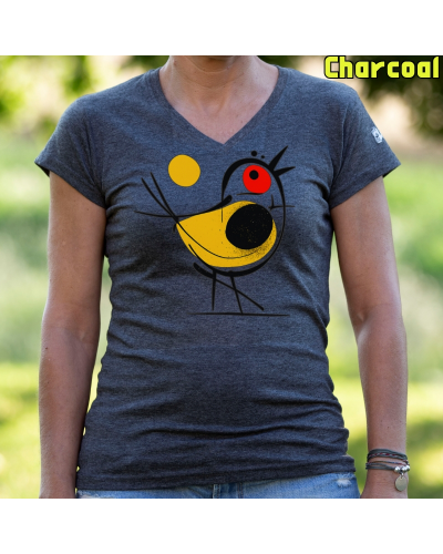 Pajarito - Camiseta Mujer Manga Corta