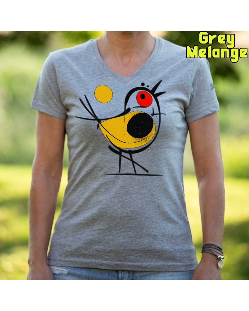 Pajarito - Camiseta Mujer Manga Corta