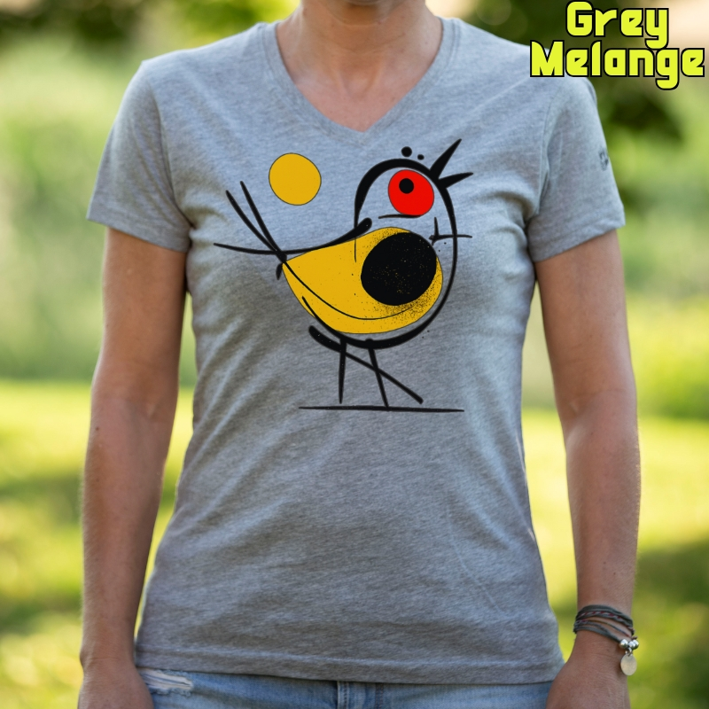 Pajarito - Camiseta Mujer Manga Corta