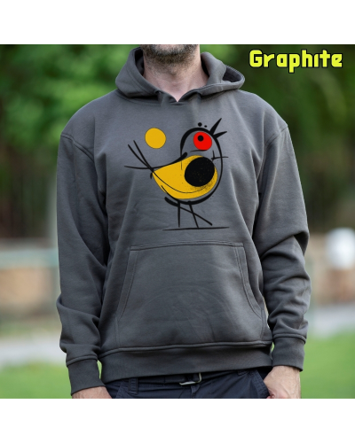 Sudadera hombre con capucha Pajarito