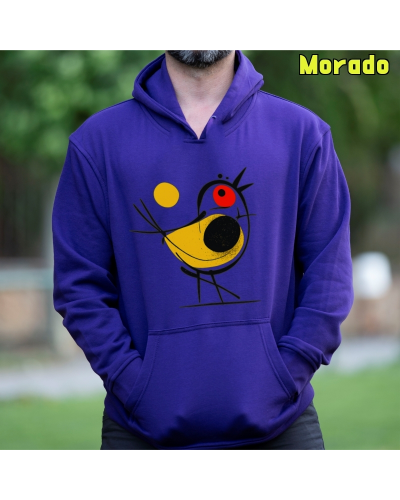Sudadera hombre con capucha Pajarito