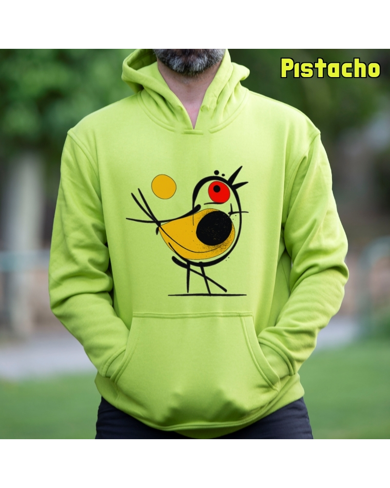 Sudadera hombre con capucha Pajarito