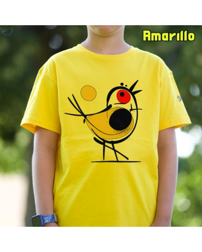 Camiseta niño manga corta - Pajarito