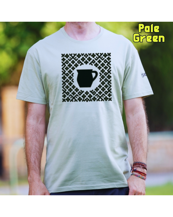 GizonKamiseta-Kaiku PaleGreen