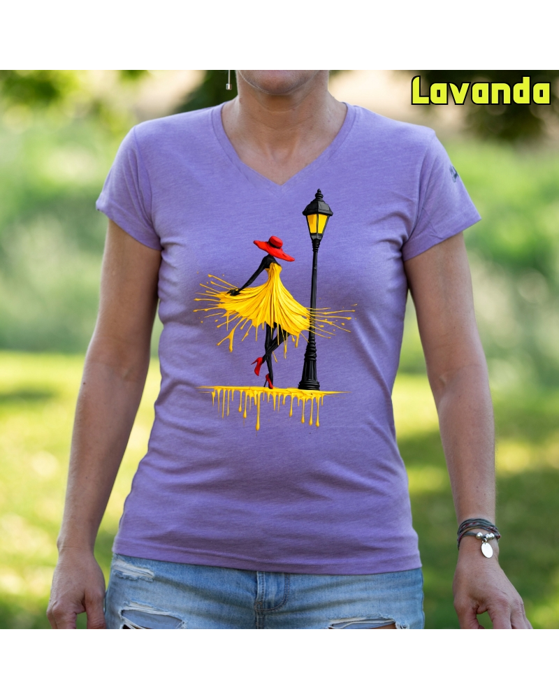 Camiseta Mujer Manga Corta -Yellow