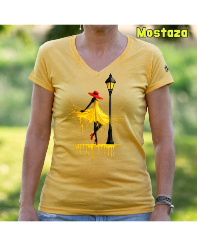 Camiseta Mujer Manga Corta -Yellow