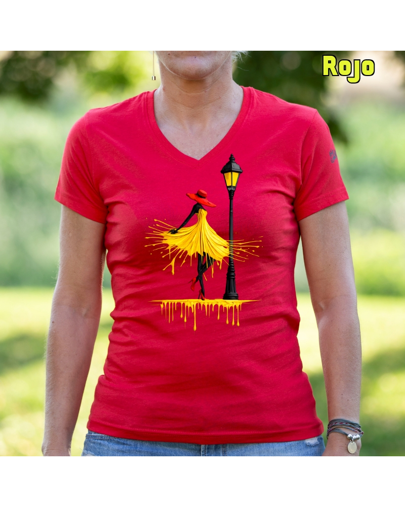 Camiseta Mujer Manga Corta -Yellow
