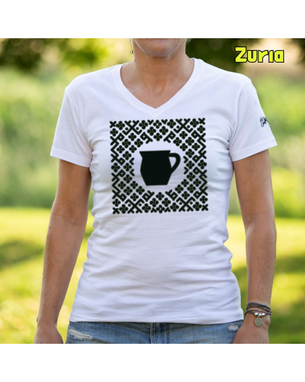 Emakume Kamiseta-Kaiku Zuria