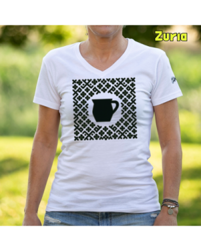 Emakume Kamiseta-Kaiku Zuria