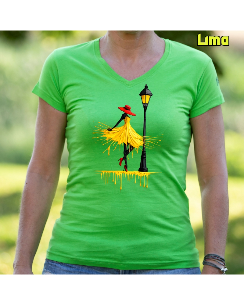 Camiseta Mujer Manga Corta -Yellow
