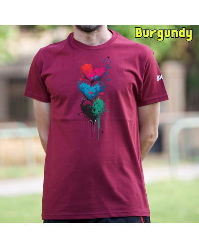 Camiseta hombre Three Hearts - manga corta