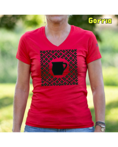 Emakume Kamiseta-Kaiku Gorria