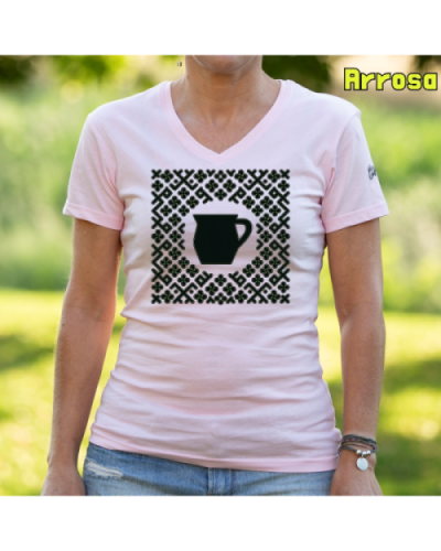 Emakume Kamiseta-Kaiku Arrosa