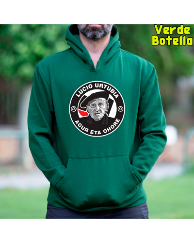 Sudadera hombre con capucha - AGUR LUCIO