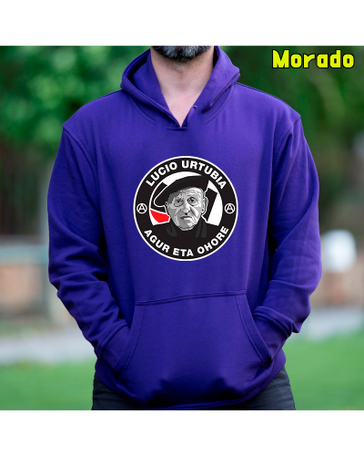 Sudadera hombre con capucha - AGUR LUCIO