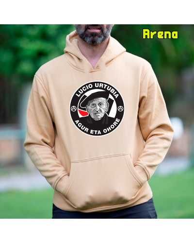 Sudadera hombre con capucha - AGUR LUCIO