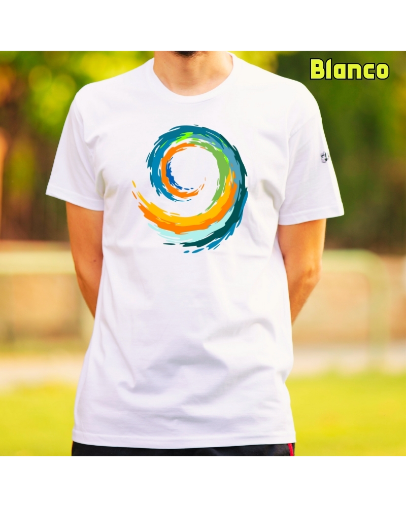 Camiseta hombre Espiral manga corta