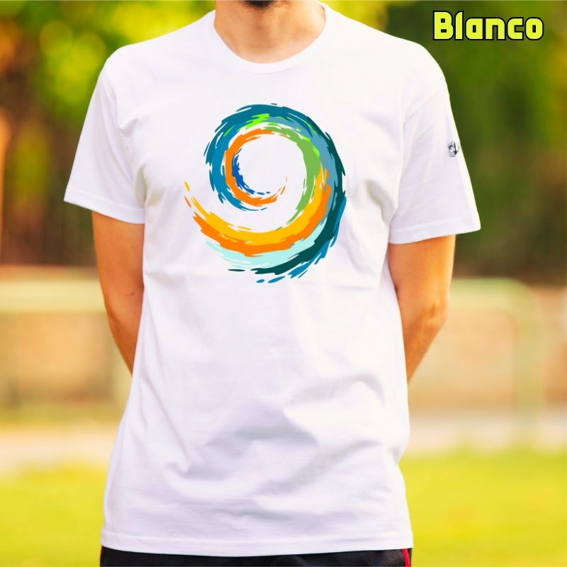 Camiseta hombre Espiral manga corta
