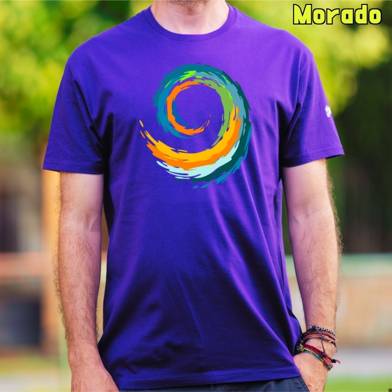 Camiseta hombre Espiral manga corta
