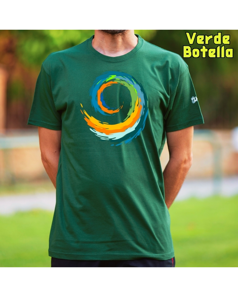 Camiseta hombre Espiral manga corta