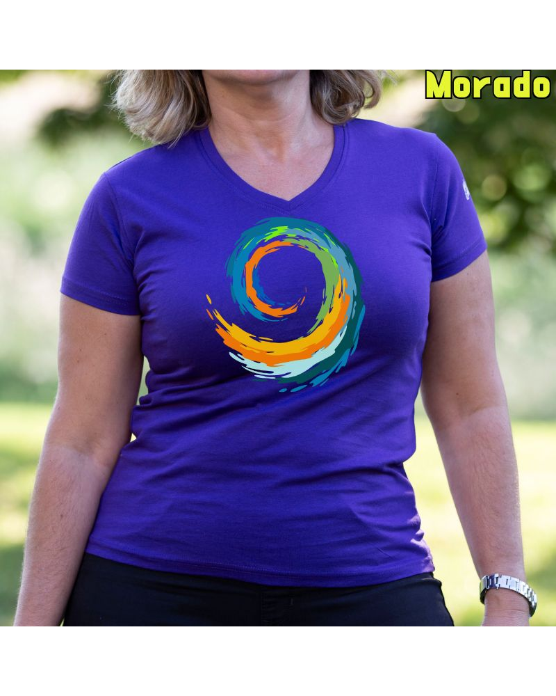 Espiral - Camiseta Mujer Manga Corta