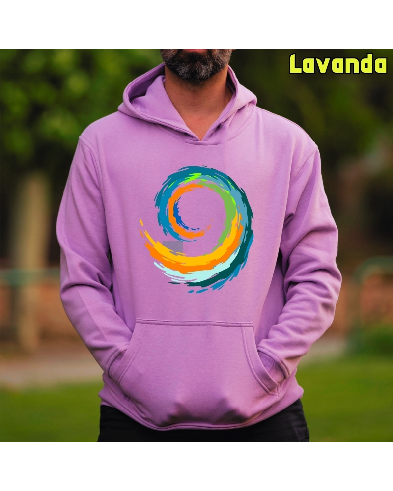 Espiral - Sudadera Hombre Con Capucha