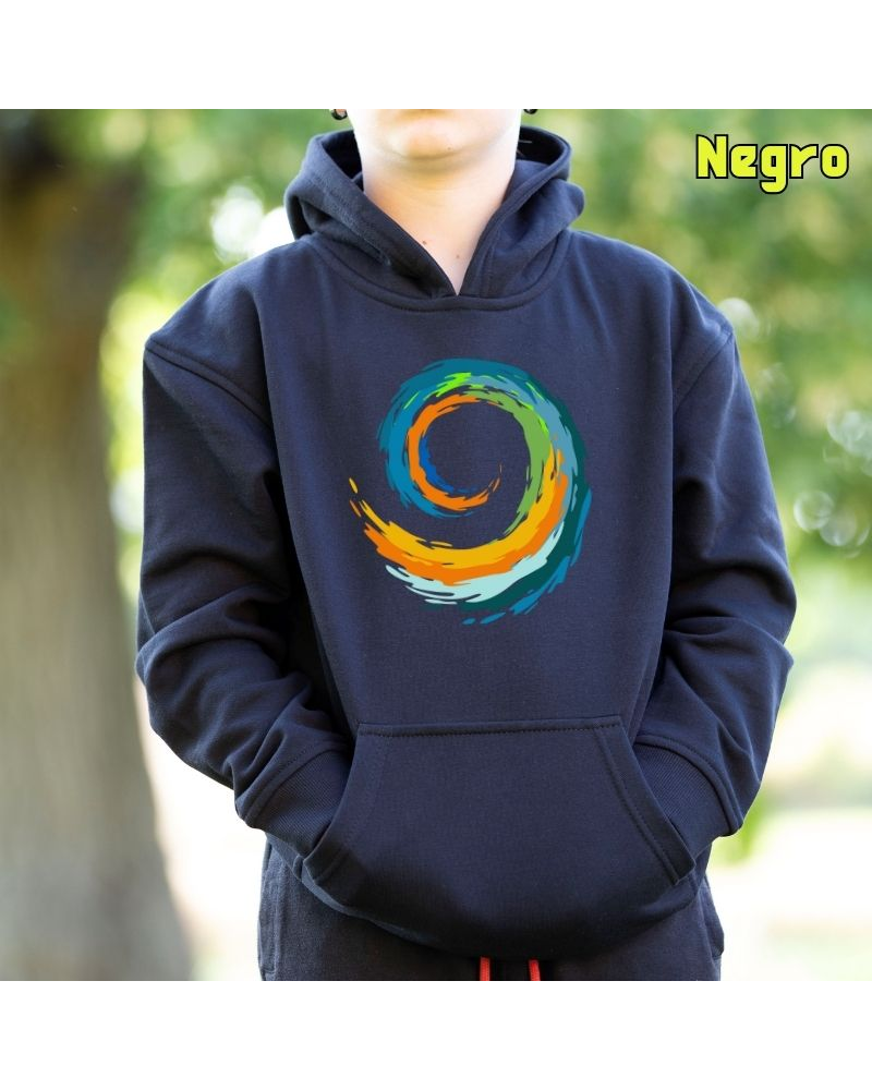 Espiral - Sudadera Niño Con Capucha