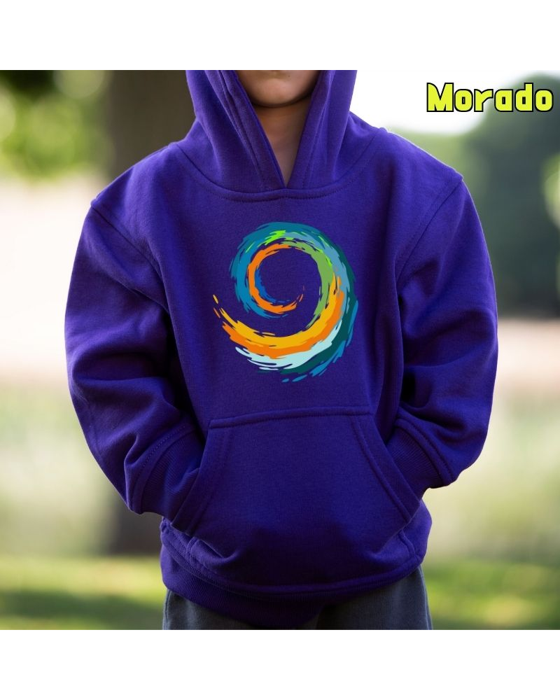 Sudadera Capucha Niño -Espiral