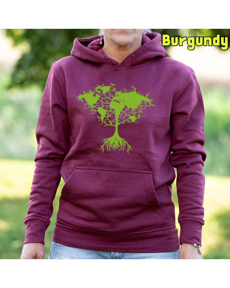 Arbol Tierra - Sudadera Mujer Con Capucha