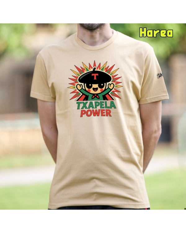 GizonKamiseta-Txapela Power Harea