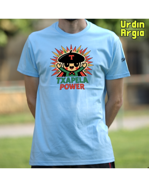 GizonKamiseta-Txapela Power UrdinArgia