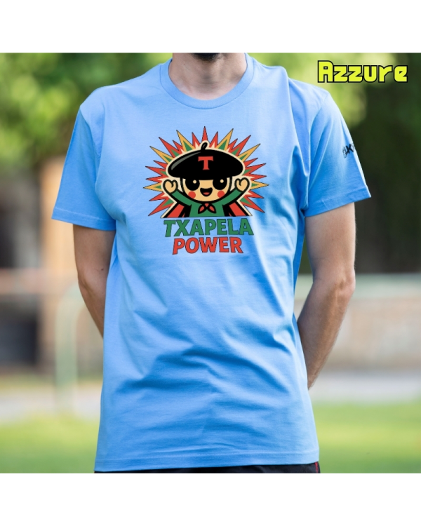 GizonKamiseta-Txapela Power Azzure