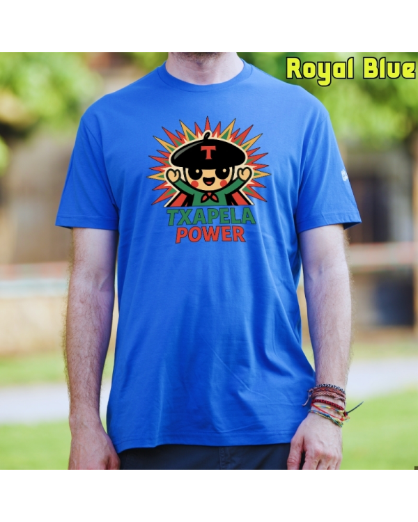 GizonKamiseta-Txapela Power RoyalBlue
