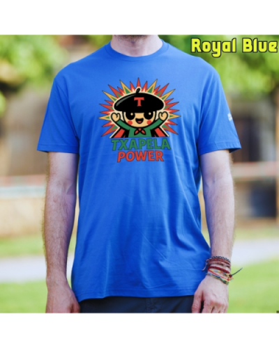 GizonKamiseta-Txapela Power RoyalBlue