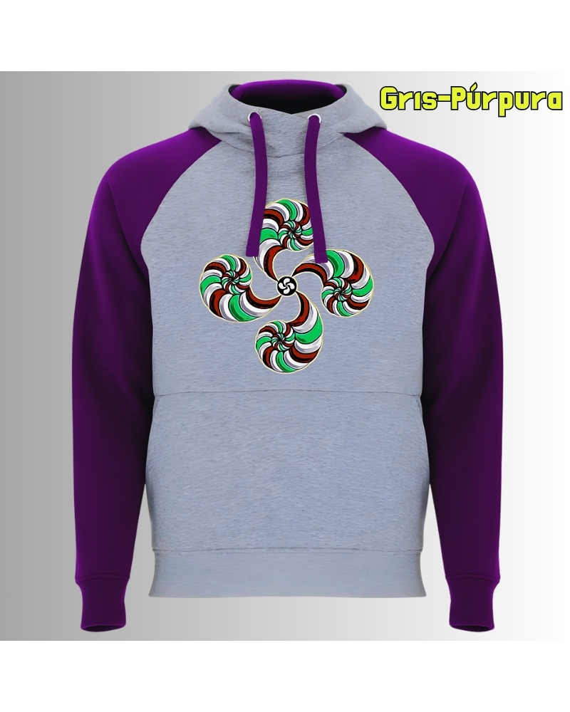 Lauburu - Sudadera Bicolor Unisex