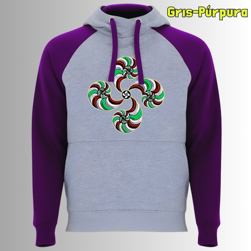 Lauburu - Sudadera Bicolor Unisex